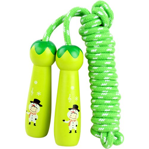 【卷皮1折】3米木质彩色卡通儿童跳绳 玩具文体用品儿童木制玩具 折扣